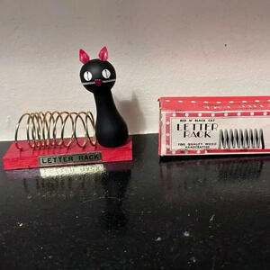 Vintage Cat Letter Holder